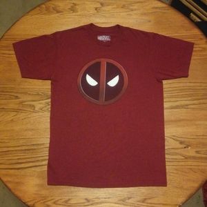 🖤 Deadpool 🔥 Marvel Shirt Maroon Medium Comics Superhero 💀 Dead Pool 😎 🌞 💎